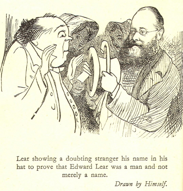 Cartoon of Edward Lear